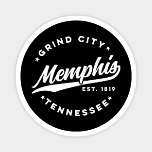 Vintage Memphis Tennessee Grind City Retro USA Magnet
